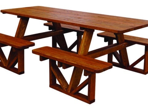 7' Walk in Picnic Table