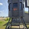 7x7 360 XL Hunting Blind on Trailer