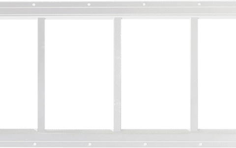 Dutchland Aluminum Transom 23x10 White 23"x10" Single pane Aluminum Transom Window, non-operable