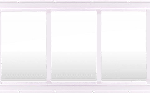 Dutchland Aluminum Transom 29x10 White 29"x10" Single pane Aluminum Transom Window, non-operable