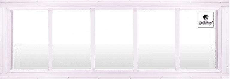 29"x10" Single pane Aluminum Transom Window, non-operable