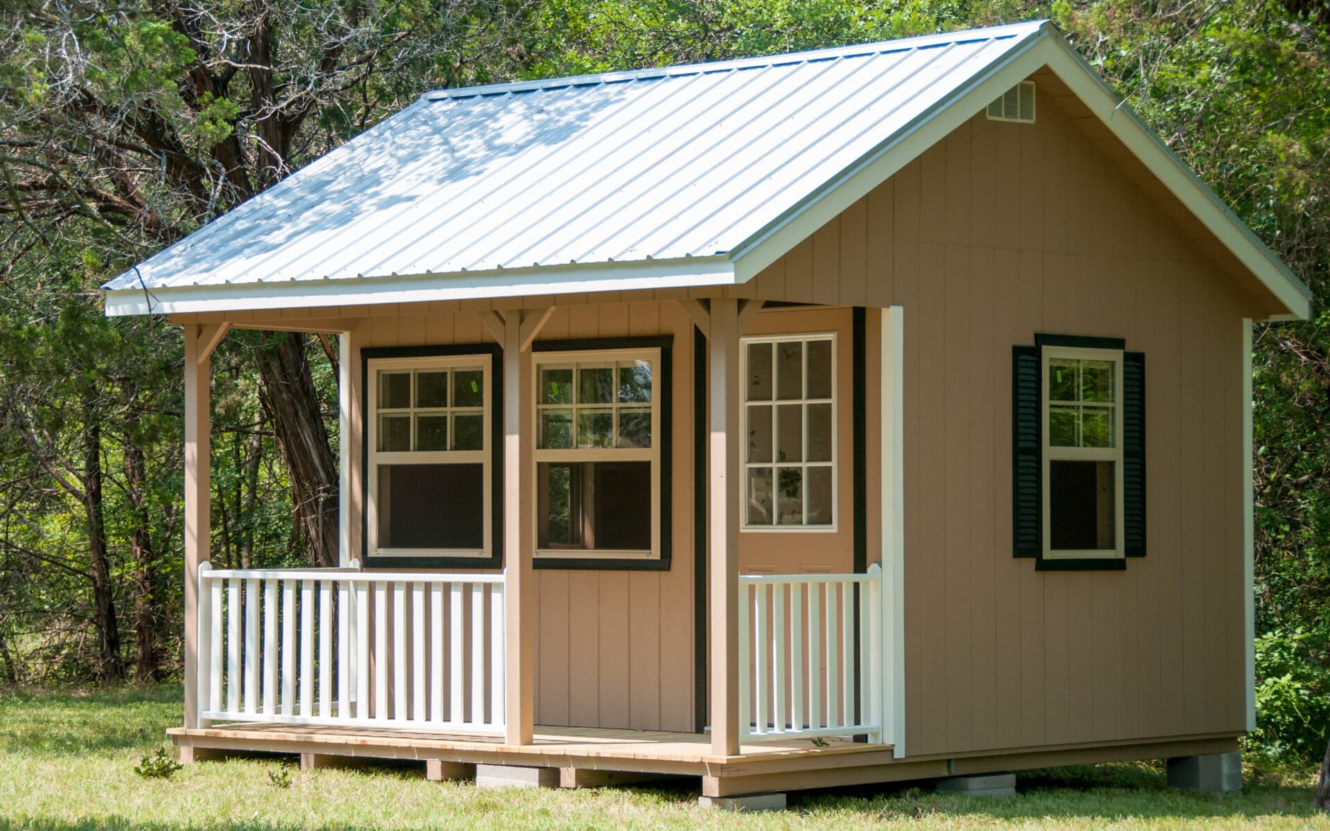 Cabin Shed With Porch Lonestar Structures 2023 Models